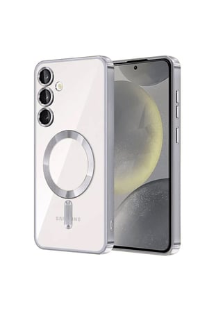 Uray store Samsung Galaxy S23 Plus Kılıf Kross Magneticsafe Kapak - Gümüş
