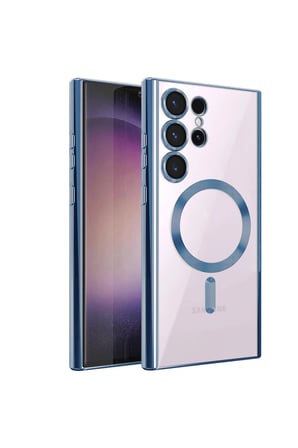 Uray store Samsung Galaxy S23 Ultra Kılıf Kross Magneticsafe Kapak - Sierra Blue