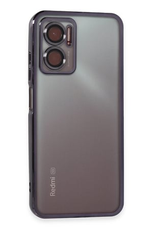 Uray store Xiaomi Redmi 10 5G Kılıf Razer Lensli Silikon - Mor