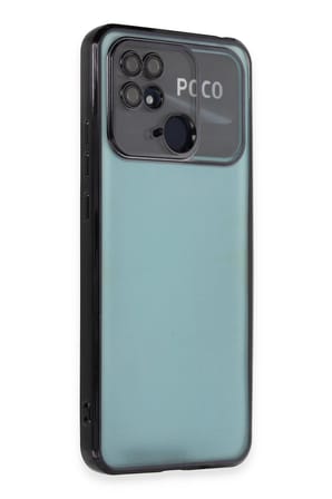 Uray store Xiaomi Redmi 10C Kılıf Razer Lensli Silikon - Siyah