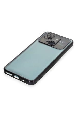 Uray store Xiaomi Redmi 10C Kılıf Razer Lensli Silikon - Siyah