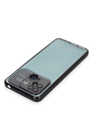 Uray store Xiaomi Redmi 10C Kılıf Razer Lensli Silikon - Siyah