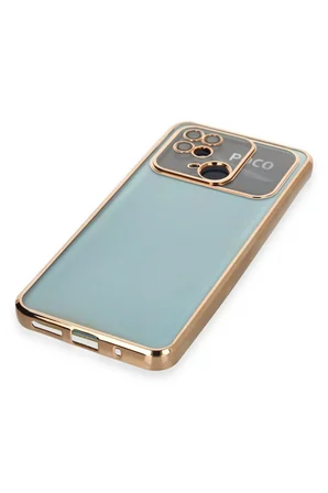 Uray store Xiaomi Redmi 10C Kılıf Razer Lensli Silikon - Gold