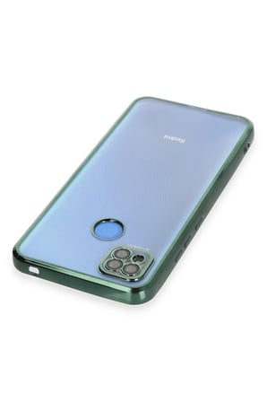 Uray store Xiaomi Redmi 9C Kılıf Razer Lensli Silikon - Yeşil