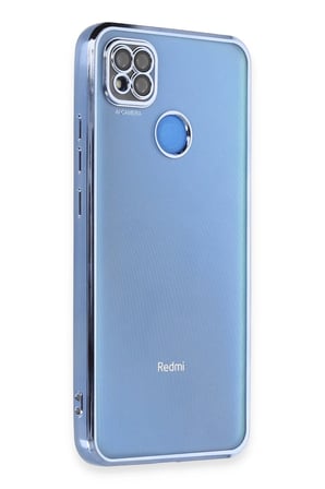 Uray store Xiaomi Redmi 9C Kılıf Razer Lensli Silikon - Açık Mavi