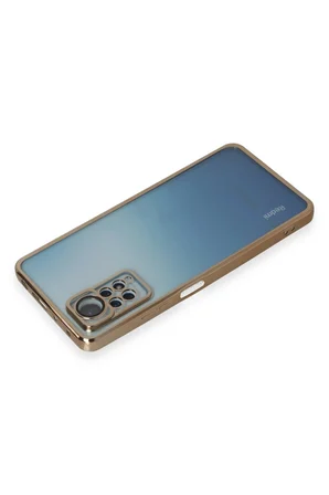 Uray store Xiaomi Redmi Note 11 Pro Kılıf Razer Lensli Silikon - Gold