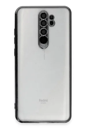 Uray store Xiaomi Redmi Note 8 Pro Kılıf Razer Lensli Silikon - Siyah