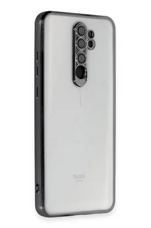 Uray store Xiaomi Redmi Note 8 Pro Kılıf Razer Lensli Silikon - Siyah