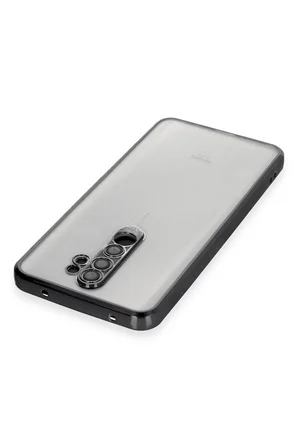 Uray store Xiaomi Redmi Note 8 Pro Kılıf Razer Lensli Silikon - Siyah