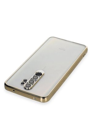 Uray store Xiaomi Redmi Note 8 Pro Kılıf Razer Lensli Silikon - Gold