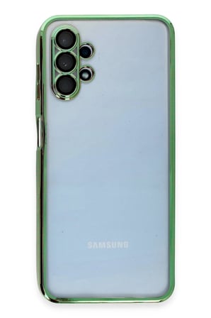 Uray store Samsung Galaxy A13 4G Kılıf Razer Lensli Silikon - Yeşil