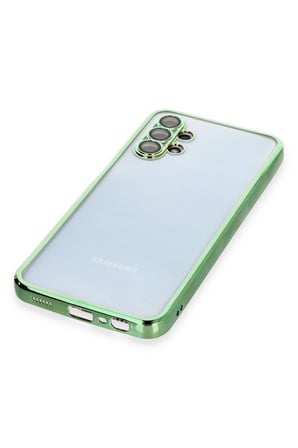 Uray store Samsung Galaxy A13 4G Kılıf Razer Lensli Silikon - Yeşil