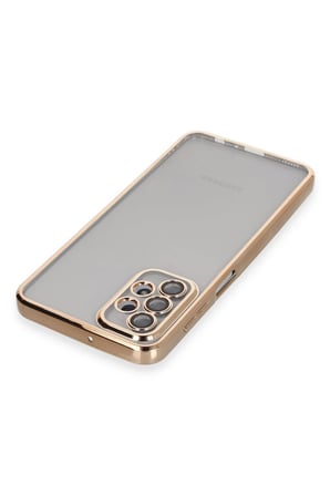 Uray store Samsung Galaxy A23 4G Kılıf Razer Lensli Silikon - Gold