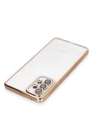 Uray store Samsung Galaxy A73 5G Kılıf Razer Lensli Silikon - Gold
