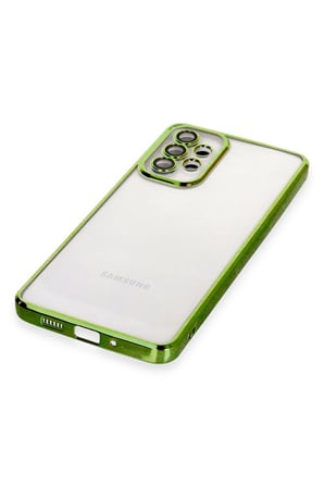Uray store Samsung Galaxy A73 5G Kılıf Razer Lensli Silikon - Yeşil