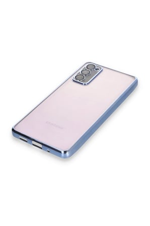 Uray store Samsung Galaxy S20 FE Kılıf Razer Lensli Silikon - Açık Mavi