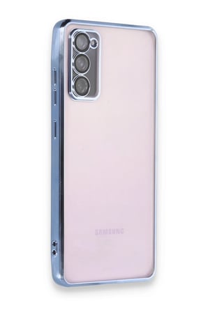 Uray store Samsung Galaxy S20 FE Kılıf Razer Lensli Silikon - Açık Mavi