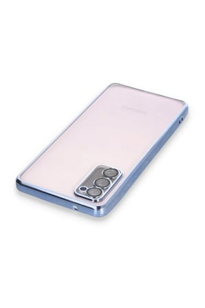 Uray store Samsung Galaxy S20 FE Kılıf Razer Lensli Silikon - Açık Mavi