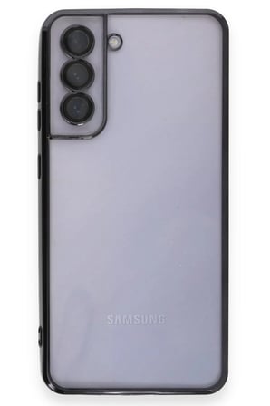 Uray store Samsung Galaxy S21 FE Kılıf Razer Lensli Silikon - Siyah