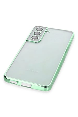 Uray store Samsung Galaxy S21 FE Kılıf Razer Lensli Silikon - Yeşil