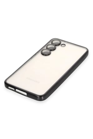 Uray store Samsung Galaxy S23 Kılıf Razer Lensli Silikon - Siyah