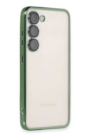 Uray store Samsung Galaxy S23 Plus Kılıf Razer Lensli Silikon - Yeşil