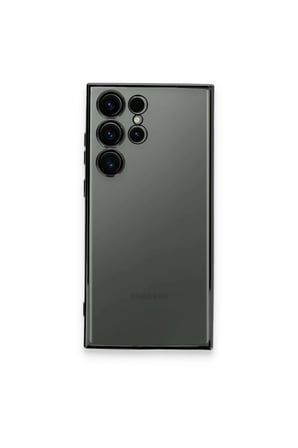 Uray store Samsung Galaxy S23 Ultra Kılıf Razer Lensli Silikon - Siyah