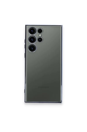 Uray store Samsung Galaxy S23 Ultra Kılıf Razer Lensli Silikon - Açık Mavi