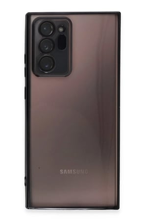 Uray store Samsung Galaxy Note 20 Ultra Kılıf Razer Lensli Silikon - Siyah