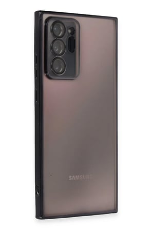 Uray store Samsung Galaxy Note 20 Ultra Kılıf Razer Lensli Silikon - Siyah