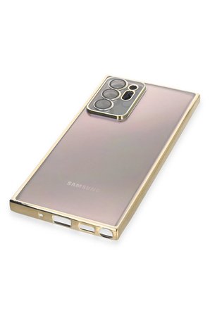 Uray store Samsung Galaxy Note 20 Ultra Kılıf Razer Lensli Silikon - Gold