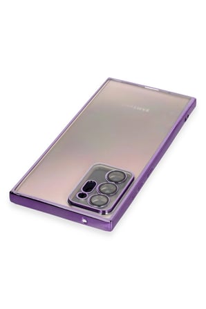 Uray store Samsung Galaxy Note 20 Ultra Kılıf Razer Lensli Silikon - Mor