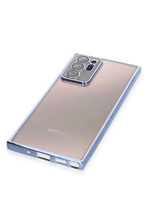 Uray store Samsung Galaxy Note 20 Ultra Kılıf Razer Lensli Silikon - Açık Mavi