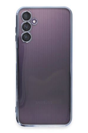 Uray store Samsung Galaxy A14 4G Kılıf Razer Lensli Silikon - Açık Mavi