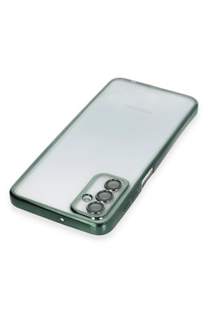 Uray store Samsung Galaxy M23 Kılıf Razer Lensli Silikon - Yeşil