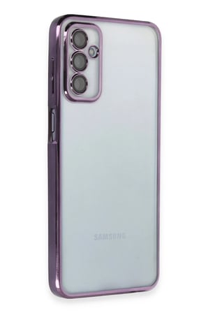 Uray store Samsung Galaxy M23 Kılıf Razer Lensli Silikon - Mor