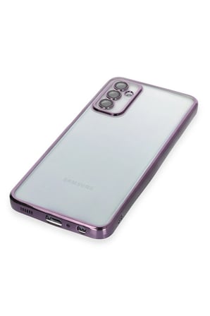 Uray store Samsung Galaxy M23 Kılıf Razer Lensli Silikon - Mor