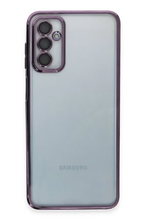 Uray store Samsung Galaxy M23 Kılıf Razer Lensli Silikon - Mor
