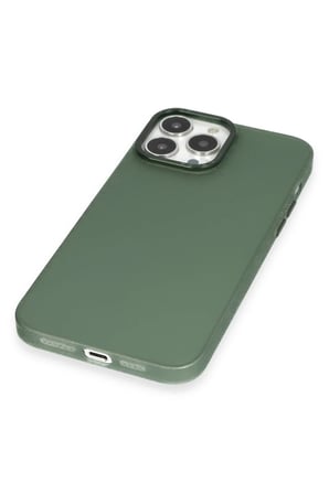 Uray store Apple iPhone 13 Pro Max Kılıf Modos Metal Kapak - Koyu Yeşil
