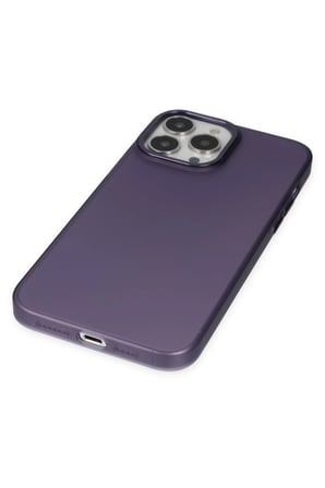 Uray store Apple iPhone 14 Pro Max Kılıf Modos Metal Kapak - Derin Mor