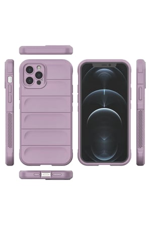 Uray store Apple iPhone 12 Pro Kılıf Optimum Silikon - Mor