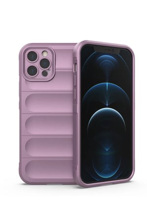 Uray store Apple iPhone 12 Pro Kılıf Optimum Silikon - Mor