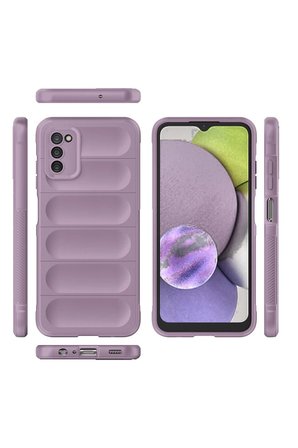 Uray store Samsung Galaxy A03S Kılıf Optimum Silikon - Mor