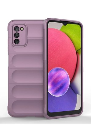 Uray store Samsung Galaxy A03S Kılıf Optimum Silikon - Mor