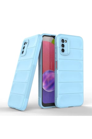 Uray store Samsung Galaxy A03S Kılıf Optimum Silikon - Sky Blue