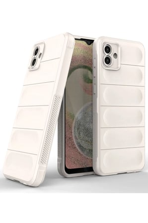 Uray store Samsung Galaxy A04 Kılıf Optimum Silikon - Krem