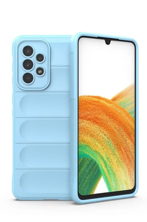 Uray store Samsung Galaxy A33 5G Kılıf Optimum Silikon - Sky Blue