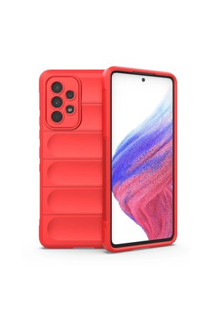 Uray store Samsung Galaxy A73 5G Kılıf Optimum Silikon - Kırmızı