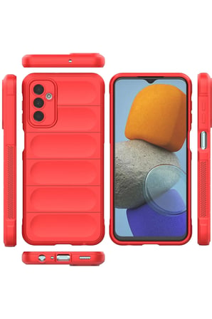 Uray store Samsung Galaxy M23 Kılıf Optimum Silikon - Kırmızı