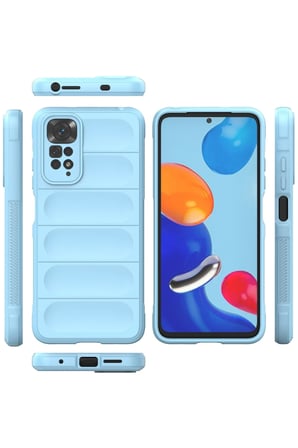 Uray store Xiaomi Redmi Note 11 Kılıf Optimum Silikon - Sky Blue